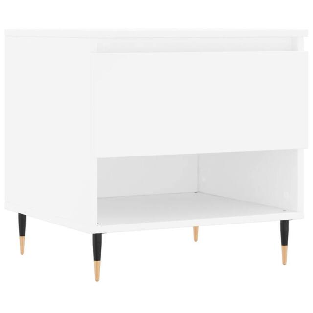 Berkfield Home Coffee Table White 50x46x50 cm Engineered Wood - Size: 50 x 46 x 50 cm - image 1
