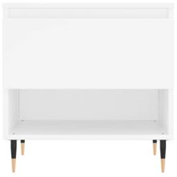 Berkfield Home Coffee Table White 50x46x50 cm Engineered Wood - Size: 50 x 46 x 50 cm - thumbnail 5