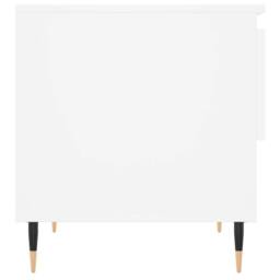 Berkfield Home Coffee Table White 50x46x50 cm Engineered Wood - Size: 50 x 46 x 50 cm - thumbnail 7