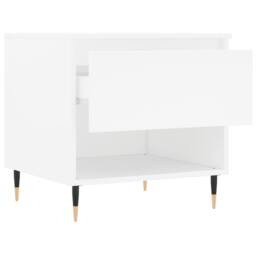 Berkfield Home Coffee Table White 50x46x50 cm Engineered Wood - Size: 50 x 46 x 50 cm - thumbnail 6