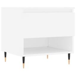 Berkfield Home Coffee Table White 50x46x50 cm Engineered Wood - Size: 50 x 46 x 50 cm - thumbnail 1
