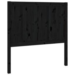 Berkfield Home Beautiful Bed Headboard Black 95.5x4x100 cm Solid Pine Wood - thumbnail 3