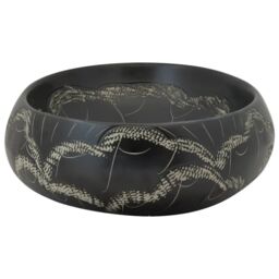 Berkfield Home Countertop Basin Black Oval 59x40x15 cm Ceramic - Size: 59 x 40 x 15 cm - thumbnail 5