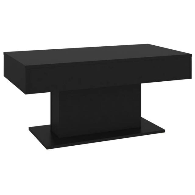 Berkfield Home Coffee Table Black 96x50x45 cm Engineered Wood - Size: 96 x 50 x 45 cm - image 1