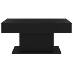 Berkfield Home Coffee Table Black 96x50x45 cm Engineered Wood - Size: 96 x 50 x 45 cm - thumbnail 4