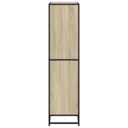 Berkfield Home Modern Bookcase Sonoma Oak 80.5x35x139 cm Engineered Wood in Light Oak - thumbnail 5