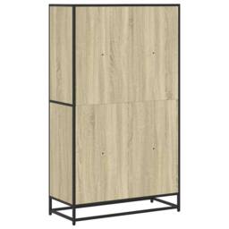 Berkfield Home Modern Bookcase Sonoma Oak 80.5x35x139 cm Engineered Wood in Light Oak - thumbnail 6