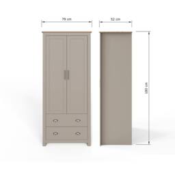 GFW Lancaster 2 Piece Bedroom Furniture Set in Grey - thumbnail 4