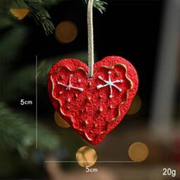 Lovii Pack of 4 Assorted Hand-Painted Resin Christmas Hanging Ornaments - Size: 4 Pack - thumbnail 3