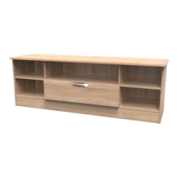 Ready Assembled 2 U Holborn Wide 1 Drawer TV & Media Unit (Ready Assembled) in Light Oak - thumbnail 3