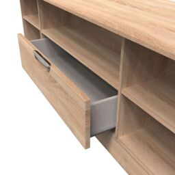 Ready Assembled 2 U Holborn Wide 1 Drawer TV & Media Unit (Ready Assembled) in Light Oak - thumbnail 5