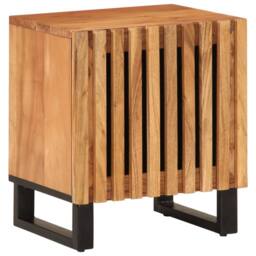 Berkfield Home Decorative Bedside Cabinets 2 pcs 40x34x46 cm Solid Wood Acacia in Brown - Size: 40 x 34 x 46 cm - thumbnail 3