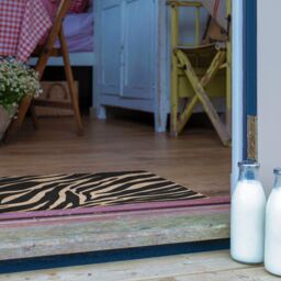 Artsy Mats Zebra Print Doormat - Regular 60x40cm in Black - Size: 40 cm x 60 cm - thumbnail 4