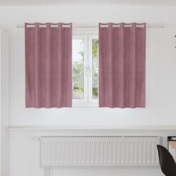 Berkfield Home Blackout Curtains with Eyelets 2 pcs Dark Pink Velvet