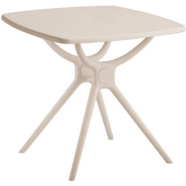 Lemon Pavilion Furniture and Decor Alto Putty Table - Plastic - L80 x W80 x H73 cm - Beige - image 1