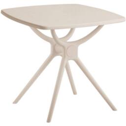 Lemon Pavilion Furniture and Decor Alto Putty Table - Plastic - L80 x W80 x H73 cm - Beige