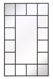 "MirrorOutlet Black Modern Wall & Leaner Mirror 79"" X 47"" (200 x 120CM) - Size: 1 Pack" - thumbnail 3