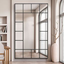 "MirrorOutlet Black Modern Wall & Leaner Mirror 79"" X 47"" (200 x 120CM) - Size: 1 Pack" - thumbnail 6