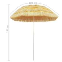 Berkfield Home Beach Umbrella Natural 180 cm Hawaii Style - thumbnail 5