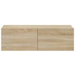 Berkfield Home Classic 3 Piece TV Cabinet Set Sonoma Oak Engineered Wood in Light Brown - thumbnail 6
