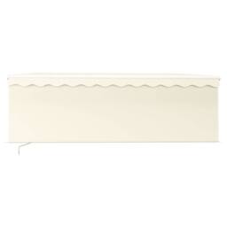 Berkfield Home Manual Retractable Awning with Blind 4x3m Cream in Beige - thumbnail 1