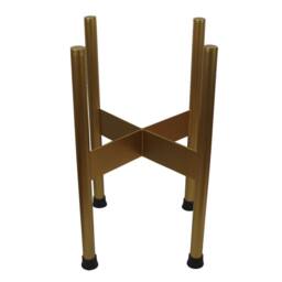 Leaf Medium Gold Stand with Gold Metal Planter 38.5cm x 18cm - Size: 38.5 cm x 18 cm - thumbnail 2