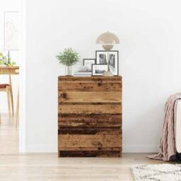 Berkfield Home Sideboard Old Wood 60x35x76 cm Engineered Wood in Brown - Size: 60 x 35 x 76 cm - thumbnail 1