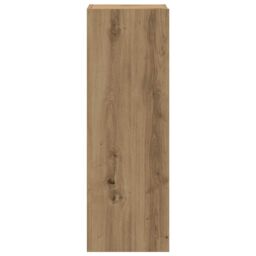 Berkfield Home Wall Mounted TV cabinets 4 pcs Artisan Oak Engineered Wood in Brown - thumbnail 5