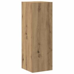Berkfield Home Wall Mounted TV cabinets 4 pcs Artisan Oak Engineered Wood in Brown - thumbnail 4