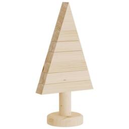 Berkfield Home Beautiful Wooden Christmas Trees for Decoration 2 pcs 30 cm Solid in Natural