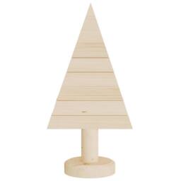 Berkfield Home Beautiful Wooden Christmas Trees for Decoration 2 pcs 30 cm Solid in Natural - thumbnail 4