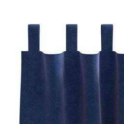 Berkfield Home Blackout Curtains with Hanging Loops 2 pcs Dark Blue Velvet - thumbnail 6