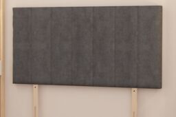 Somnior Austin Divan Bed with 2 Storage Drawers & Headboard Velvet in Charcoal - Size: Small Single - thumbnail 3