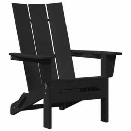 Berkfield Home Foldable Adirondack Chairs 2 pcs Black 74.5x80.5x90 cm HDPE - thumbnail 4