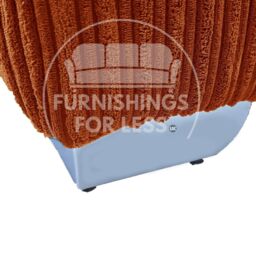 Furnishings For Less UK Bishop U Shaped Soft Fabric Jumbo Cord Detachable 5 Seater Large Sofa in Orange - thumbnail 5