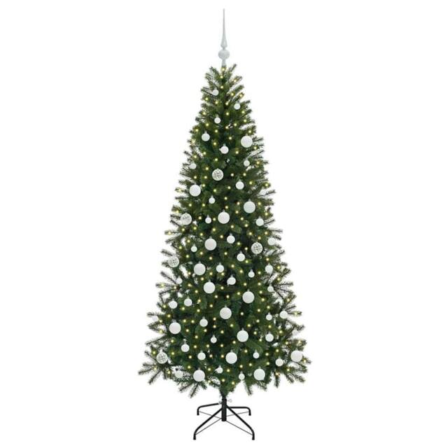 Berkfield Home Elegant Artificial Christmas Tree with 300 LEDs Green 180 cm PE a - image 1