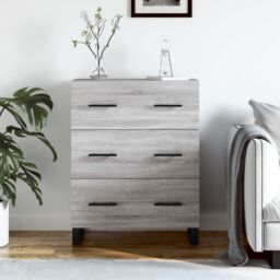 Berkfield Home Sideboard Grey Sonoma 69.5x34x90 cm Engineered Wood - thumbnail 1