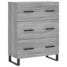 Berkfield Home Sideboard Grey Sonoma 69.5x34x90 cm Engineered Wood - thumbnail 2