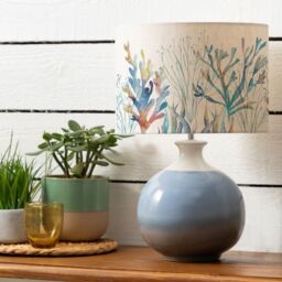 Voyage Maison Neso Table Lamp With Coral Eva Lampshade in Blue - thumbnail 2