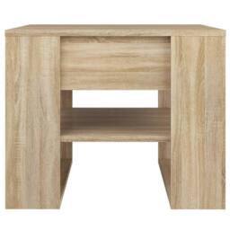 Berkfield Home Coffee Table Sonoma Oak 55.5x55x45 cm Engineered Wood in Brown - thumbnail 3
