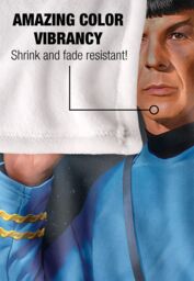 Star Trek Spock Silky Touch Super Soft Throw Blanket 152 X 127 cm in White - thumbnail 4
