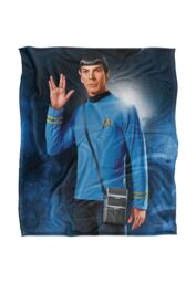 Star Trek Spock Silky Touch Super Soft Throw Blanket 152 X 127 cm in White - thumbnail 1