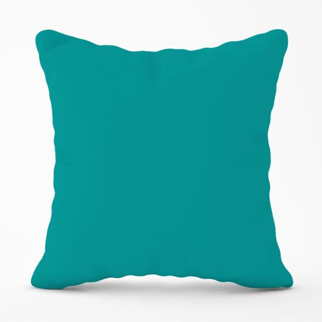 Warren Reed - Designer Teal Blue Outdoor Cushion - Size: 60 cm x 60 cm - image 1