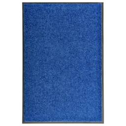 Berkfield Home Pliable Doormat Washable Blue 60x90 cm - thumbnail 2