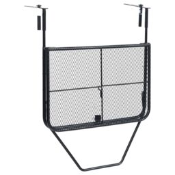 Berkfield Home Balcony Table Black 60x40 cm Steel - thumbnail 6