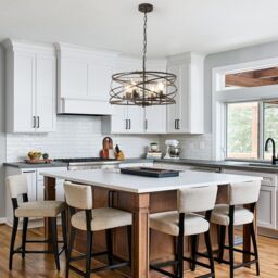 Garwarm 4 - Light Dimmable Farmhouse Unique Design Adjustable Chandelier in Bronze - thumbnail 2