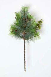 Homescapes Artificial Bouquet Winter Woodland & Eucalyptus Single Stem in Green - thumbnail 4