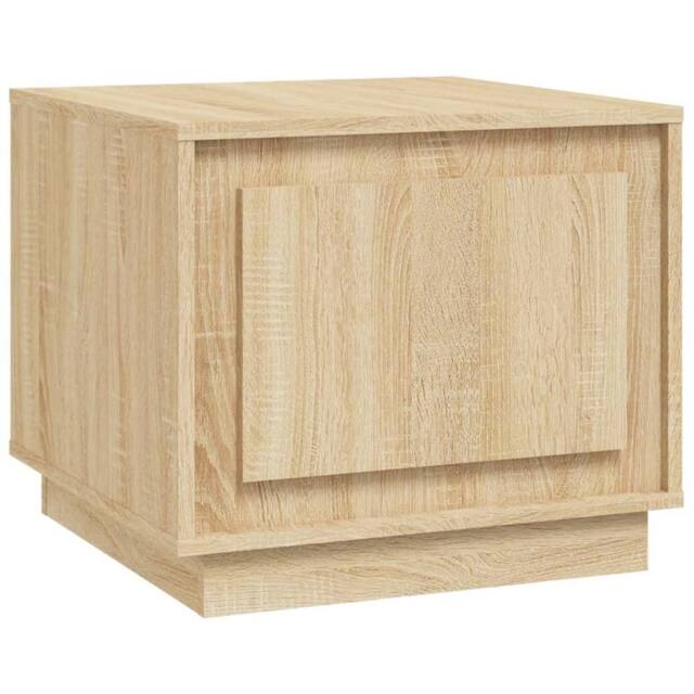 Berkfield Home Coffee Table Sonoma Oak 51x50x44 cm Engineered Wood in Light Brown - Size: 51 x 50 x 44 cm - image 1