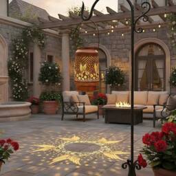 Kelvenix Solar Power Wall Light Lantern Hummingbird Outdoor in Bronze - Size: 0.6m2 - thumbnail 5