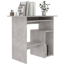 Berkfield Home Desk Concrete Grey 80x45x74 cm Engineered Wood - Size: 80 x 45 x 74 cm - thumbnail 3